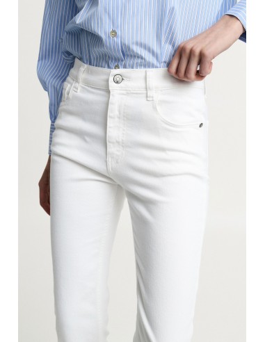PLEASE flared jeans met vijf zakken en hoge taille