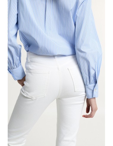 PLEASE flared jeans met vijf zakken en hoge taille