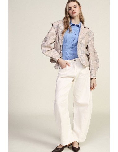 Dixie Ampi-broek met vijf zakken en hoge taille