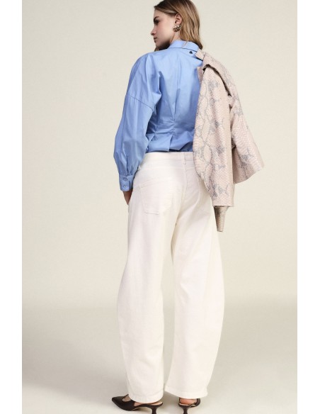 Dixie Ampi-broek met vijf zakken en hoge taille