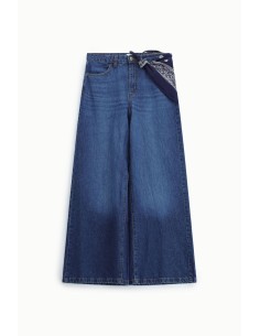 Dixie-jeans met wijde pijpen en riem 2