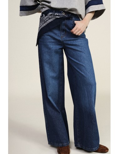 Dixie-jeans met wijde pijpen en riem