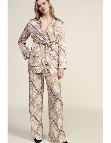 Dixie Palazzo-broek met patroon en wijde pijpen