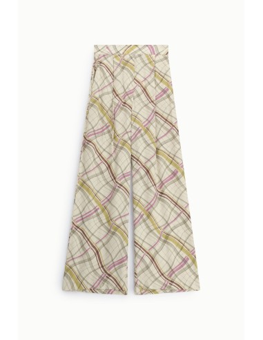 Dixie Palazzo-broek met patroon en wijde pijpen