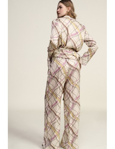 Dixie Palazzo-broek met patroon en wijde pijpen