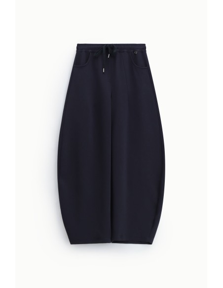 Dixie Palazzo-broek met wijde pasvorm, zakken en trekkoord