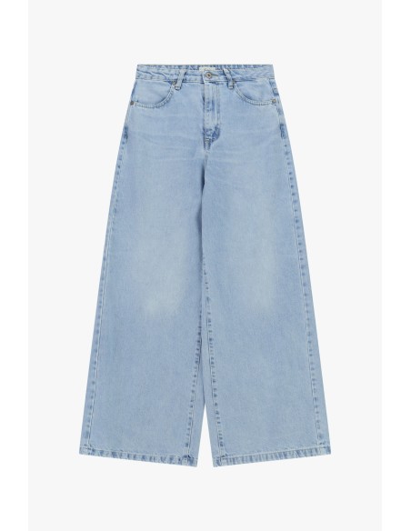 Dixie jeans met wijde pijpen, vijf zakken en normale taille