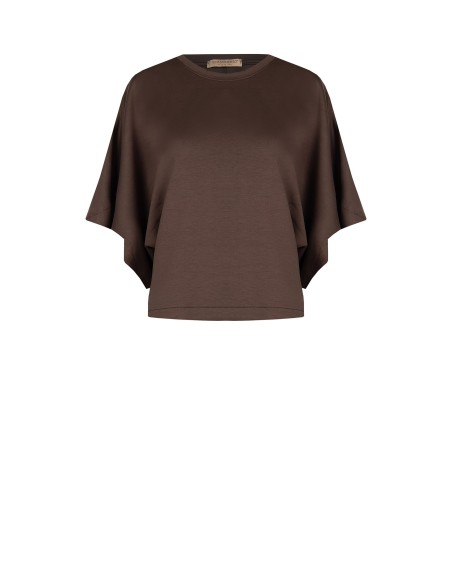 Korte oversized sweater van viscosemix