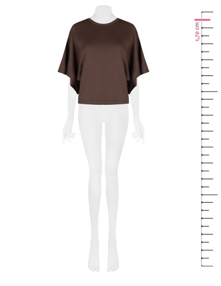 Korte oversized sweater van viscosemix