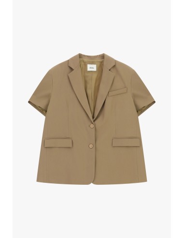 Dixie blazer met korte mouwen en paspelzakken