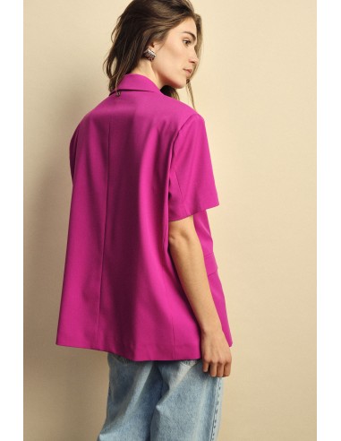 Dixie blazer met korte mouwen en paspelzakken