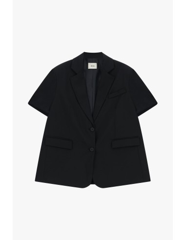 Dixie blazer met korte mouwen en paspelzakken