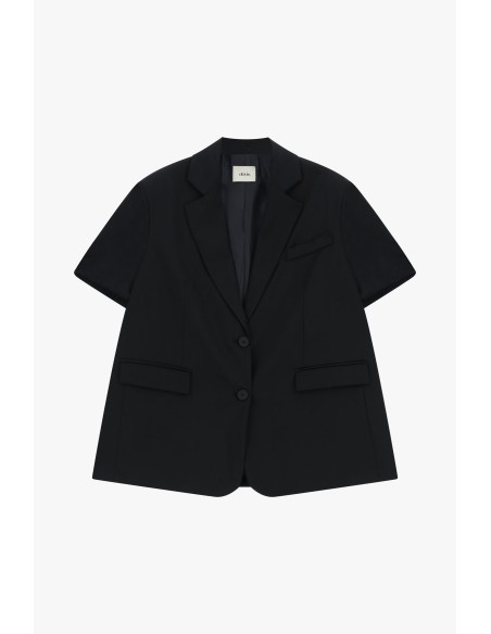 Dixie blazer met korte mouwen en paspelzakken