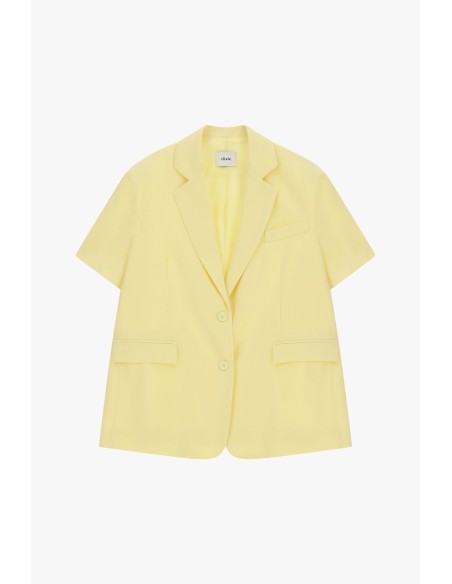 Dixie blazer met korte mouwen en paspelzakken