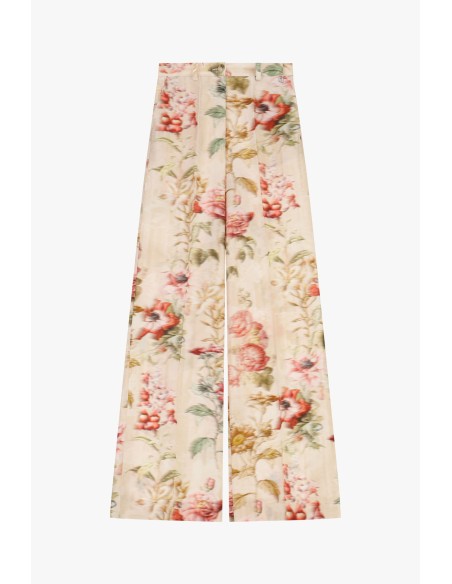 Dixie Palazzo-broek met bloemenprint en hoge taille