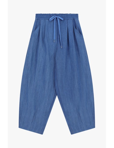 Balloon-jeans met elastische tailleband en trekkoord van Dixie