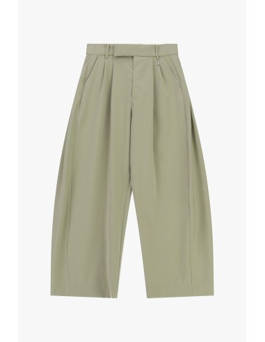 Cropped palazzobroek met hoge taille en plooien Dixie