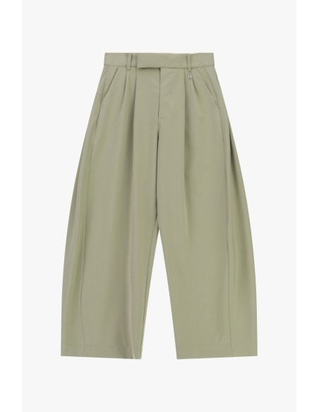 Cropped palazzobroek met hoge taille en plooien Dixie