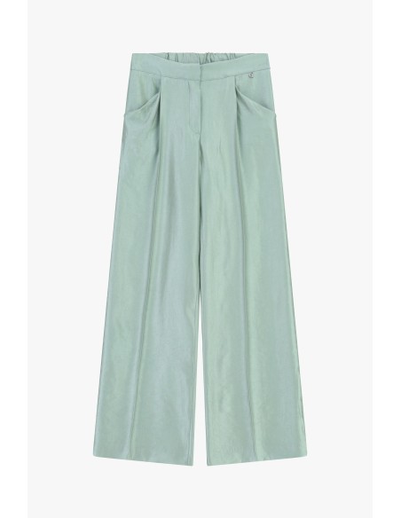 Dixie Palazzo-broek met plooien en zijzakken