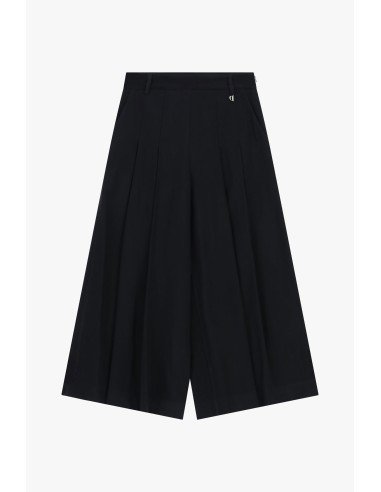 Dixie cropped palazzobroek met plooien aan de voorkant