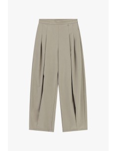 Dixie cropped palazzobroek met plooien aan de voorkant