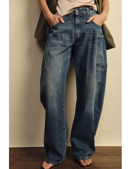 Balloon-jeans met ruime zijzakken Dixie