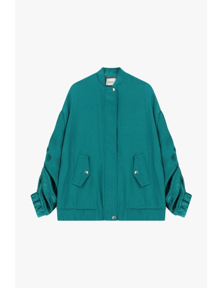 Oversized bomberjack met zakken en drukknoopsluiting Dixie