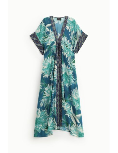 Lange jurk met opvallende bloemenprint Dixie