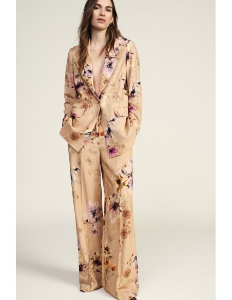 Elegante wijde broek met bloemenprint Dixie