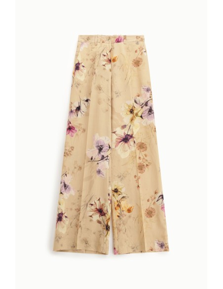Elegante wijde broek met bloemenprint Dixie