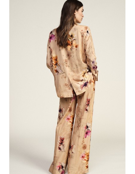 Elegante wijde broek met bloemenprint Dixie