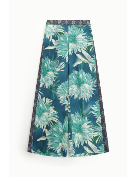 Wijde Palazzo-broek met bloemen Dixie