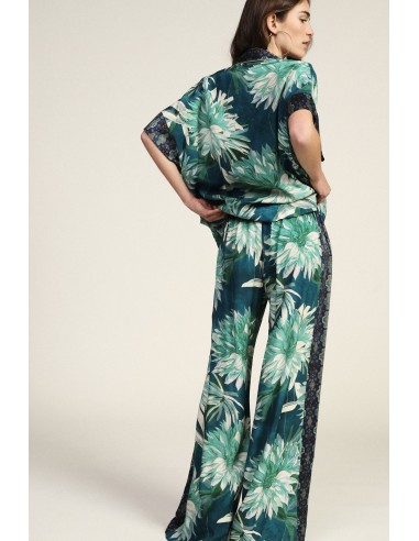 Wijde Palazzo-broek met bloemen Dixie