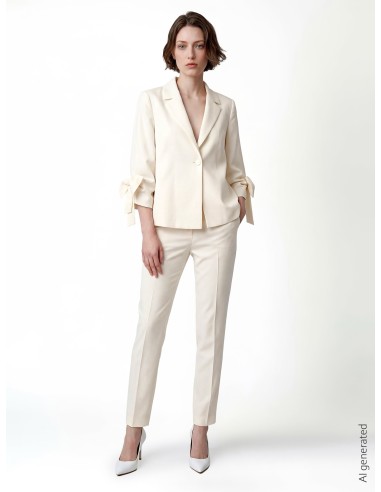 Ruime blazer met maxi-strikken op de mouwen Rinascimento