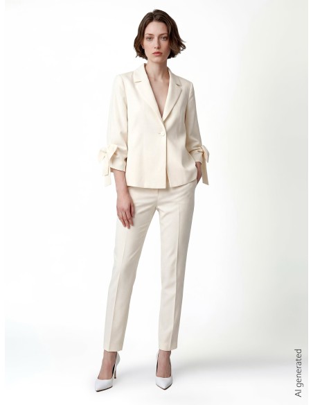 Ruime blazer met maxi-strikken op de mouwen Rinascimento
