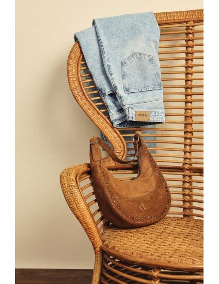 Dixie hobo-tas met metalen details