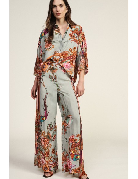 Dixie Palazzo-broek met bloemenmotieven