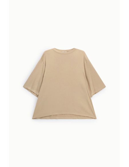 Ruim T-shirt met korte mouwen en ronde hals Dixie