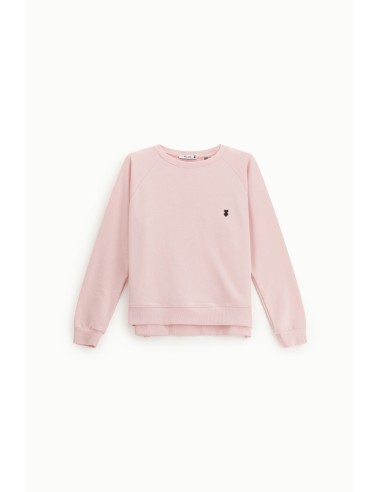 Ronde-hals sweatshirt met geborduurd hartdetail Please