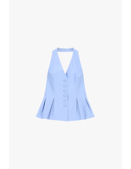Mouwloos uitlopend vest met knoopsluiting van Dixie