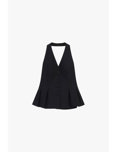 Mouwloos uitlopend vest met knoopsluiting van Dixie