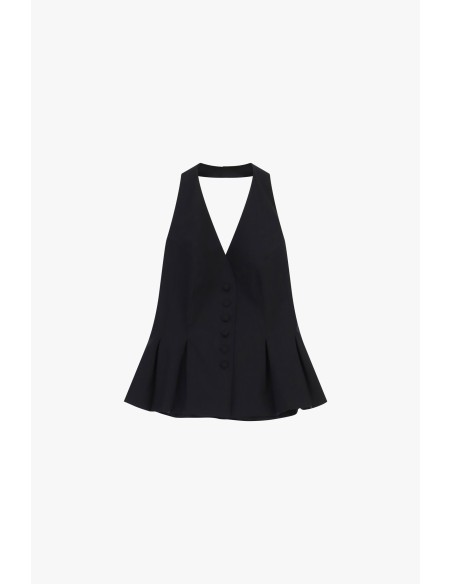 Mouwloos uitlopend vest met knoopsluiting van Dixie