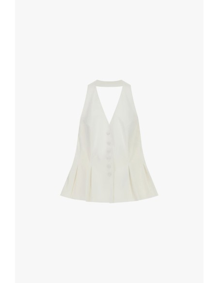 Mouwloos uitlopend vest met knoopsluiting van Dixie