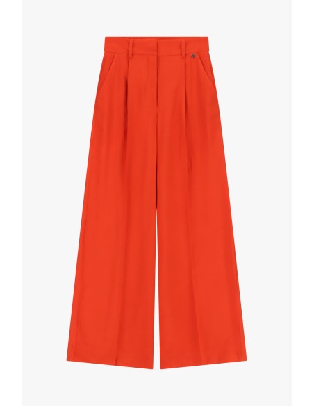 Dixie Palazzo-broek met plooien en hoge taille
