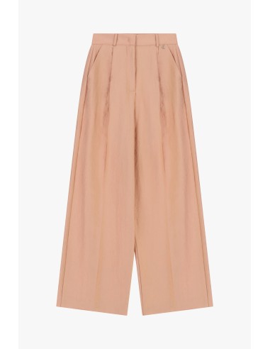Dixie Palazzo-broek met hoge taille en plooien aan de voorkant
