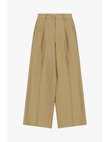 Dixie Palazzo-broek met hoge taille en plooien aan de voorkant