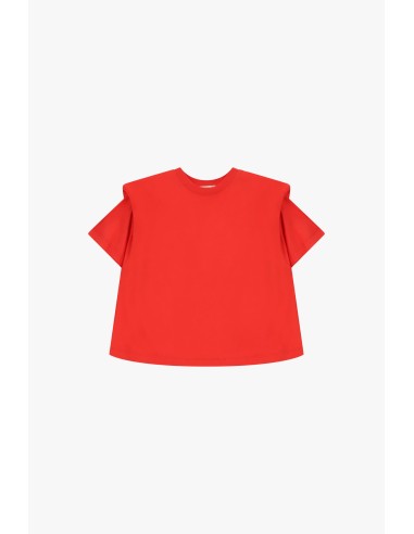 T-shirt met gestructureerde schouders en vierkante pasvorm Dixie