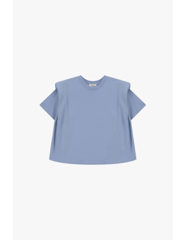 T-shirt met gestructureerde schouders en vierkante pasvorm Dixie
