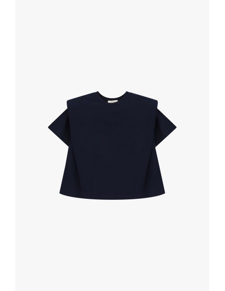 T-shirt met gestructureerde schouders en vierkante pasvorm Dixie