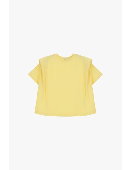 T-shirt met gestructureerde schouders en vierkante pasvorm Dixie